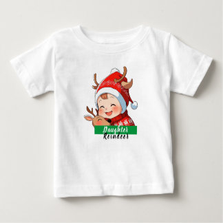 T-shirt Pour Bébé Camiseta navideña personalizada