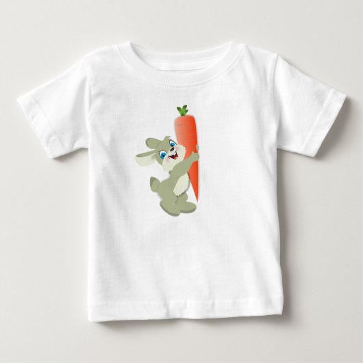 T-shirt Pour Bébé Camiseta para Bebé Conejo con Zanahoria (Devant)