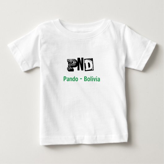 T-shirt Pour Bébé Camiseta PND Pando Bolivia (Devant)