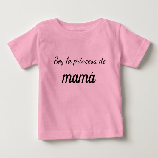 T-shirt Pour Bébé camiseta soy la princesa de mamá (Devant)