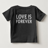 T-shirt Pour Bébé Camiseta tatuaje neo tradicional love is forever (Dos)
