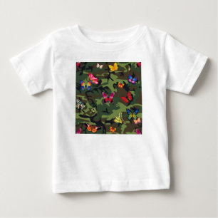 T-shirt Pour Bébé camouflage papillon