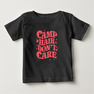 T-shirt Pour Bébé Camp Hair Ne vous souciez pas Camping d'été Filles