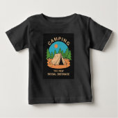 T-shirt Pour Bébé Camping (Devant)
