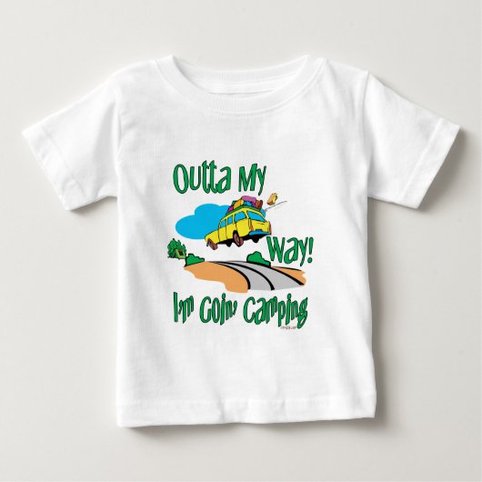 T-shirt Pour Bébé Camping (Devant)