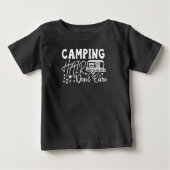 T-shirt Pour Bébé Camping Caravan Camper Camping Camper (Devant)
