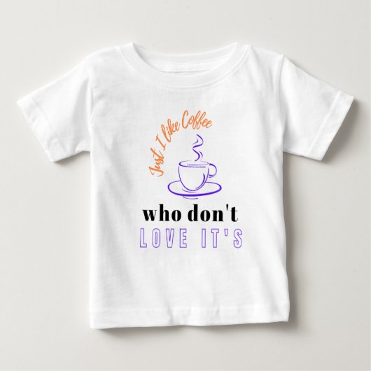 T-shirt Pour Bébé Camping de café T-Shart (Devant)