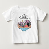 T-shirt Pour Bébé Camping familial Cute (Devant)