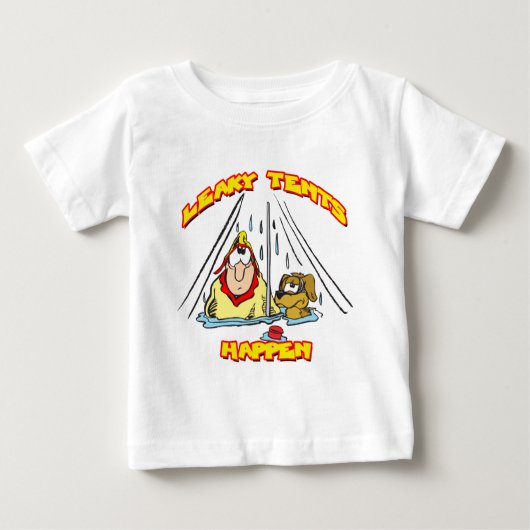 T-shirt Pour Bébé Camping-LeakyTentes (Devant)