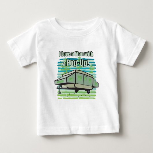 T-shirt Pour Bébé Camping PopUp (Devant)