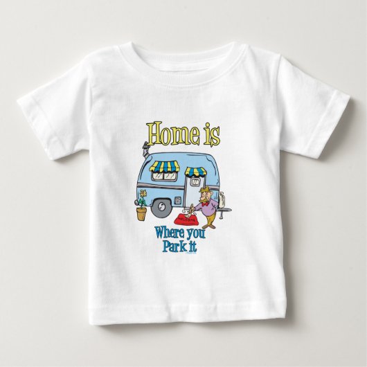 T-shirt Pour Bébé Camping Rv (Devant)