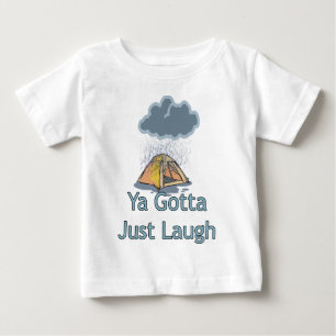 T-shirt Pour Bébé Camping sous la pluie
