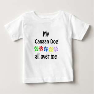 T-shirt Pour Bébé Canaan Dog Walks Design