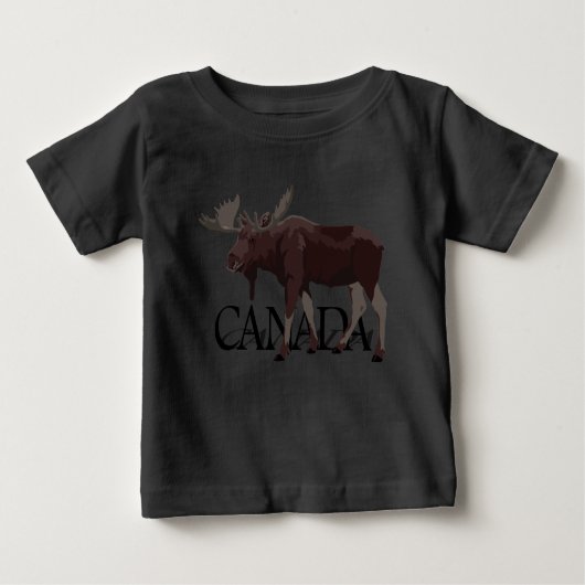 T-shirt Pour Bébé Canada Moose Jersey Canada Souvenir Toddler Chemis (Devant)