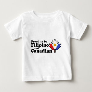 T-shirt Pour Bébé Canadien philippin