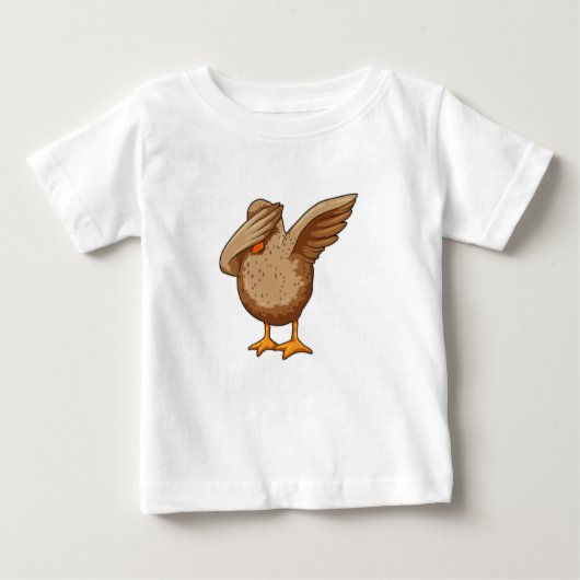 T-shirt Pour Bébé Canard à Hip hop Dance Dab (Devant)