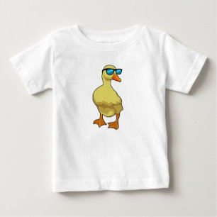 T-shirt Pour Bébé Canard avec lunettes de soleil