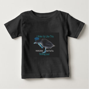 T-shirt Pour Bébé Canard avec moi se réveille comme ça & Hakuna Mata