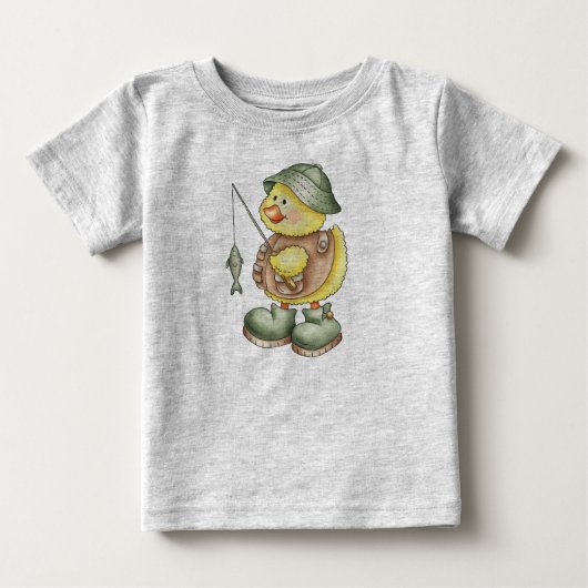 T-shirt Pour Bébé Canard de pêche (Devant)