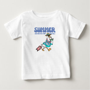 T-shirt Pour Bébé Canard de vacances aux bonnes vibrations d'été Art