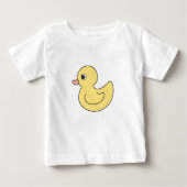 T-shirt Pour Bébé Canard en caoutchouc jaune (Devant)
