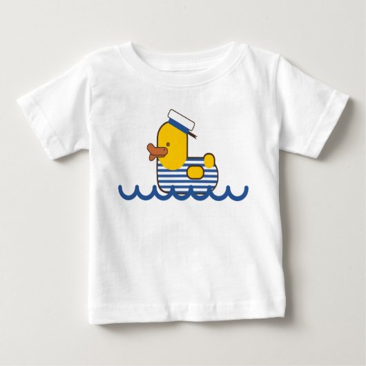 T-shirt Pour Bébé Canard marin. (Devant)