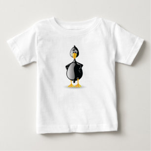T-shirt Pour Bébé Canard Noir Avec Attitude