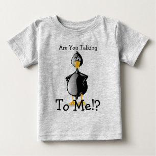 T-shirt Pour Bébé Canard noir avec la pièce en t de bébé d'attitude