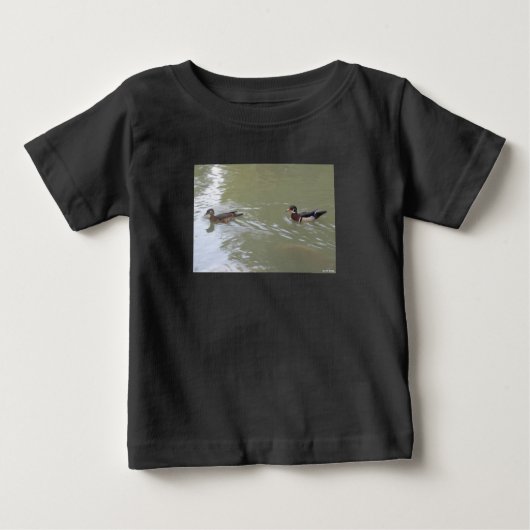 T-shirt Pour Bébé Canards qui nagent (Devant)