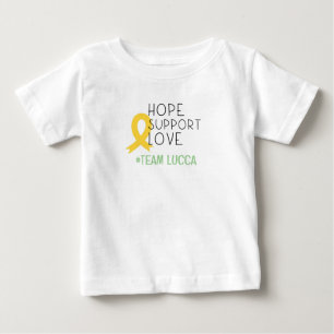 T-shirt Pour Bébé cancer de l'enfance.hope#teamName T-shirt bébé per