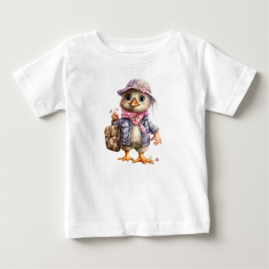 T-shirt Pour Bébé Caneton (Devant)