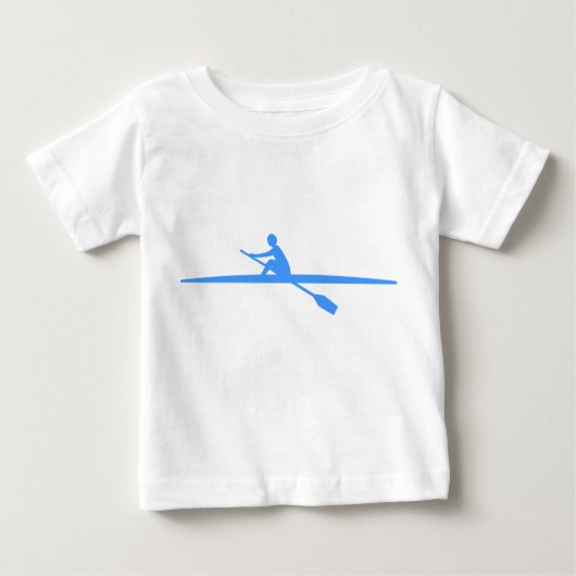 T-shirt Pour Bébé Canoë - Bleu Bébé (Devant)
