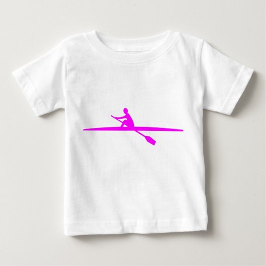 T-shirt Pour Bébé Canoë - Magenta (Devant)