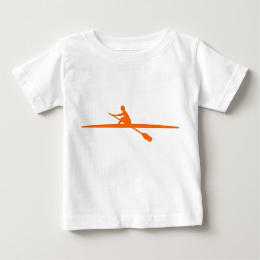 T-shirt Pour Bébé Canoë - Orange (Devant)