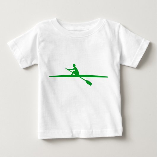 T-shirt Pour Bébé Canoë - Vert herbe (Devant)