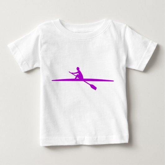 T-shirt Pour Bébé Canoë - Violet (Devant)