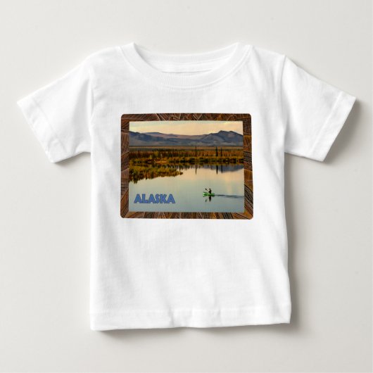 T-shirt Pour Bébé Canot Alaska (Devant)