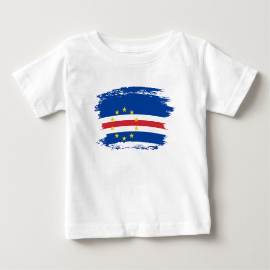 T-shirt Pour Bébé Cap Verde flag (Devant)
