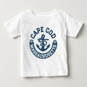 T-shirt Pour Bébé Cape Cod le Massachusetts (Devant)