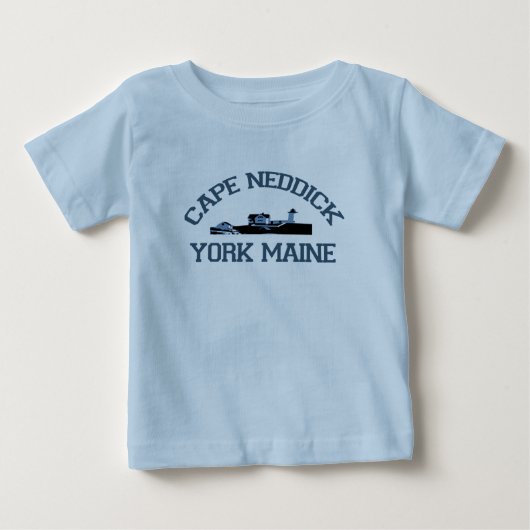 T-shirt Pour Bébé Cape Neddick - Maine. (Devant)