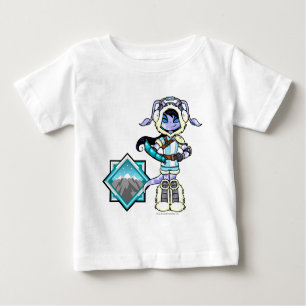 T-shirt Pour Bébé Capitaine 1 d'équipe de Mountatin de terreur