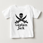 T-shirt Pour Bébé Capitaine Jack (Devant)