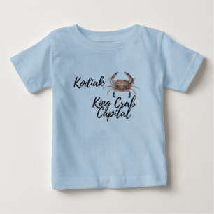 T-shirt Pour Bébé Capitale du crabe de Kodiak