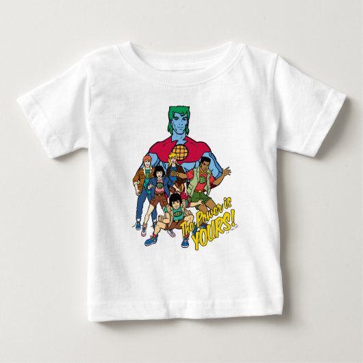 T-shirt Pour Bébé Captain Planet Group Graphic - La Puissance Est À  (Devant)
