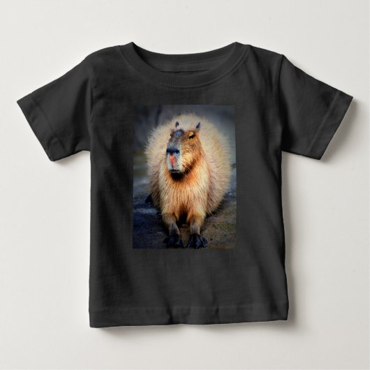 T-shirt Pour Bébé Capybara (Devant)