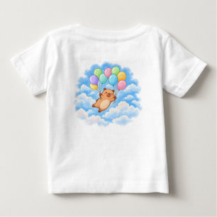T-shirt Pour Bébé Capybara Mignon avec Ballons – À Bientôt