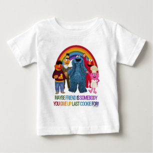 T-shirt Pour Bébé Caractères de rue Sésame Citation d'amis