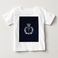 Carbone Fibre Print Silver Scottish Thistle