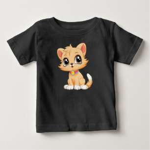 T-shirt Pour Bébé Caricature adorable de chat
