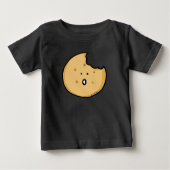 T-shirt Pour Bébé Caricature amusante de biscuits avec une pointe (Devant)